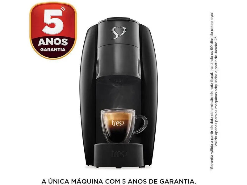Cafeteira Espresso Tres Lov Preto - 220V - Innov Home