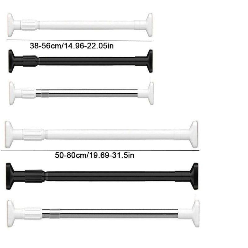 Haste Telescópica DOREEN1 para Cortina ou Roupas – Aço Inox Ajustável, Sem Furar, Extensível 38–80cm - Innov Home